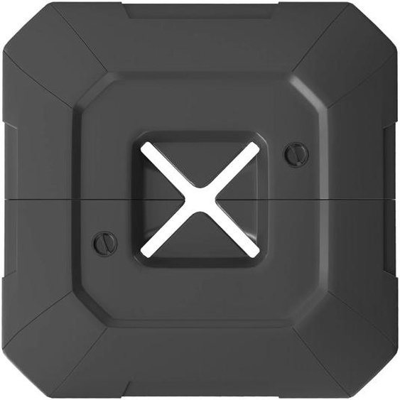 Lot de 2 housses de remplacement pour parasol de terrasse, imperméables, en HDPE, avec tige intégrée, de couleur noire