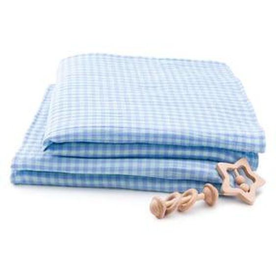 Lot de 2 langes gaze de coton, 70x70 cm, Croizic