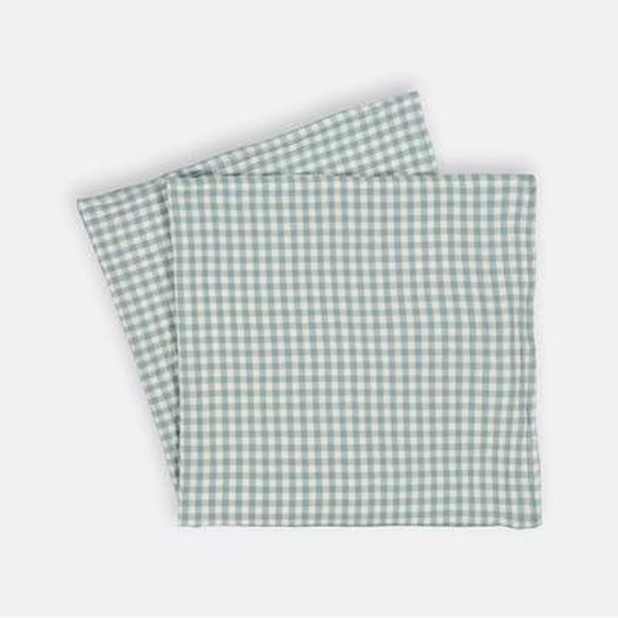 Lot de 2 langes gaze de coton, 70x70 cm, Croizic