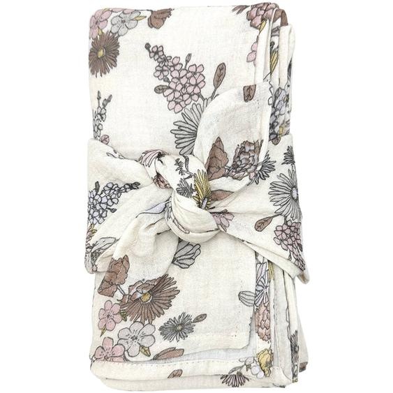 Lot De 2 Langes Minimax Bardot (140 X 100 Cm) Ecru, Rose, Vert