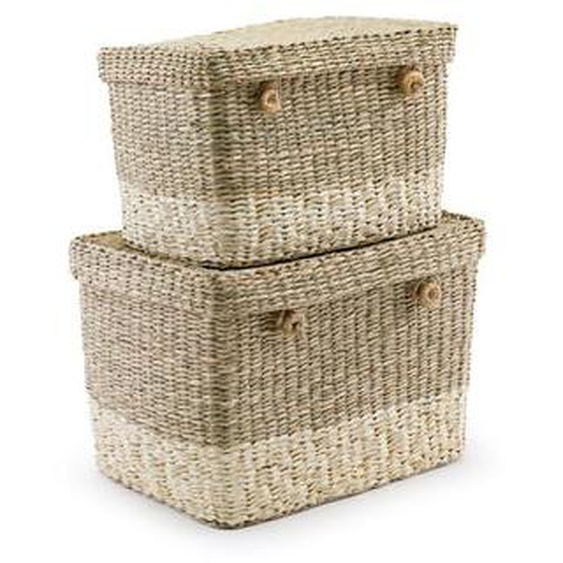 Lot de 2 malles en herbier, Fanero