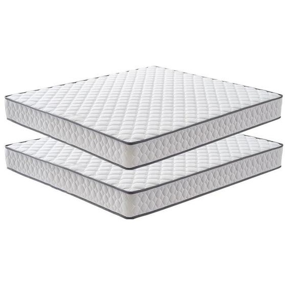 Lot de 2 - Matelas 140x190cm - Épaisseur 14 cm - Matelas Mousse pour Adulte Enfant - Zones de Confort Mousse Adaptative (Deux Matelas dans un colis)