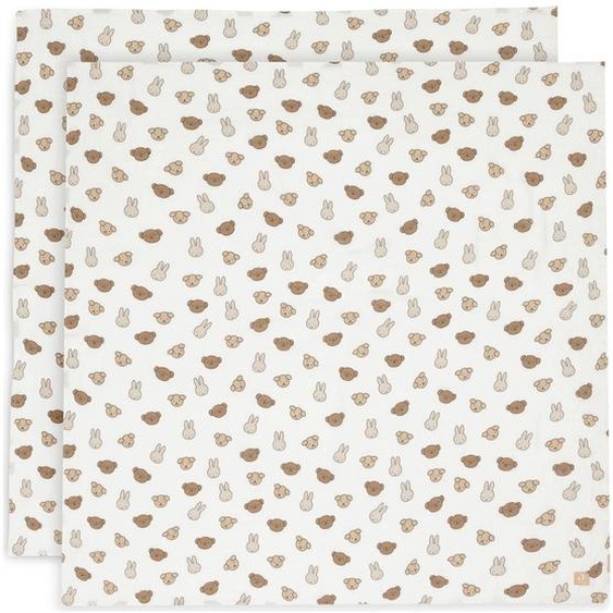 Lot De 2 Maxi-langes En Coton Blanc, Marron, Écru