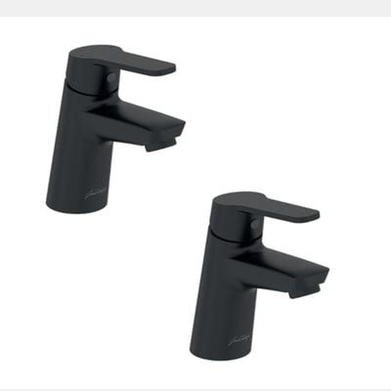 Lot de 2 mitigeurs lavabo Aimé avec vidage noir