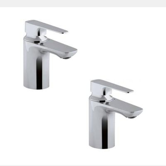 Lot de 2 mitigeurs lavabo Aleo+ sans tirette
