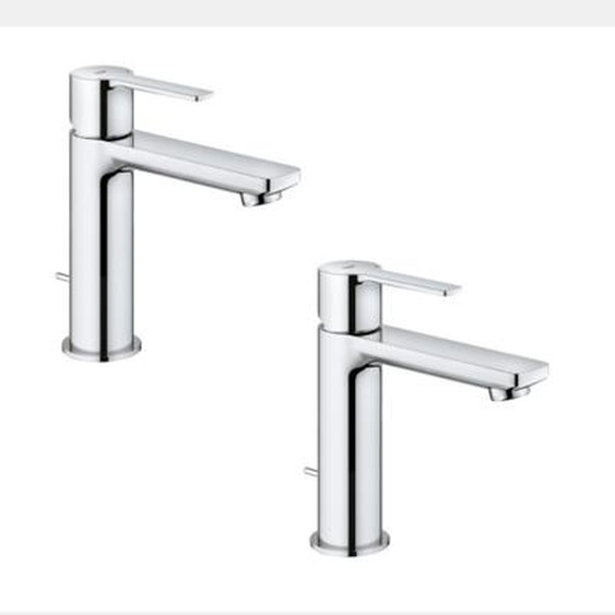 Lot de 2 mitigeurs lavabo Lineare S avec tirette