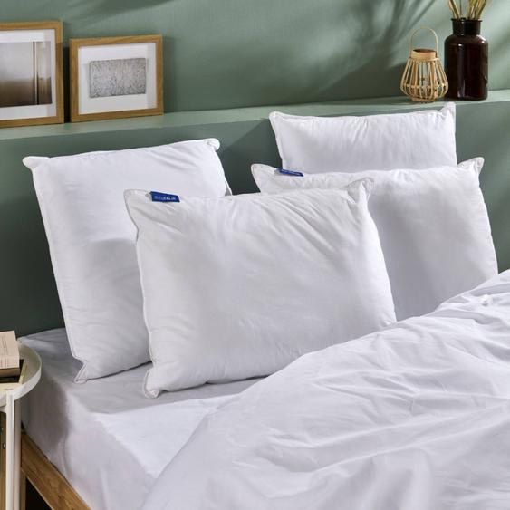 Lot De 2 Oreillers Fermes Et Respirants Blanc