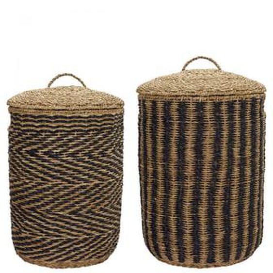Lot de 2 paniers à linge Cesto