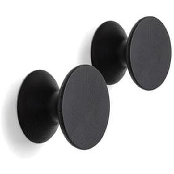 Lot de 2 patères chêne massif ø 8 cm, Arame