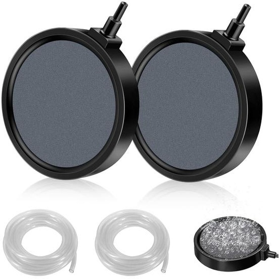 Lot de 2 pierres à bulles pour étangs et aquariums