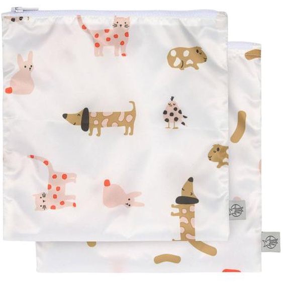 Lot De 2 Pochettes À Snack Chat Orange Épicée Multicolore