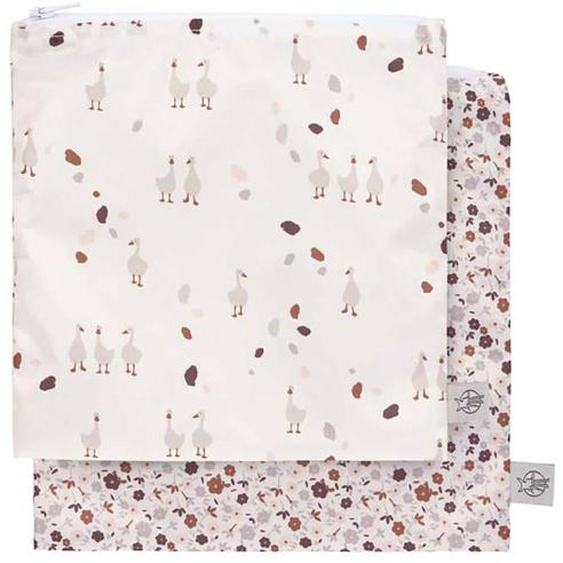 Lot De 2 Pochettes À Snack Oie Multicolore