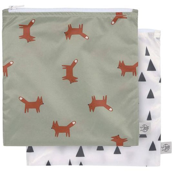 Lot De 2 Pochettes À Snack Renard Multicolore