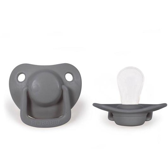 Lot De 2 Sucettes Anatomique En Silicone Gris