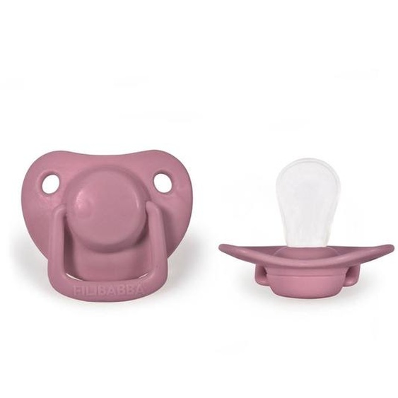 Lot De 2 Sucettes Anatomique En Silicone Vieux Rose