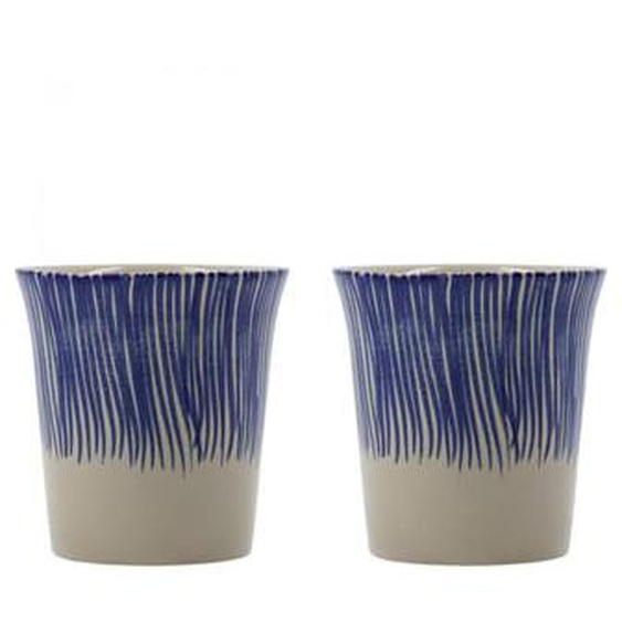 Lot de 2 tasses en grès Diva