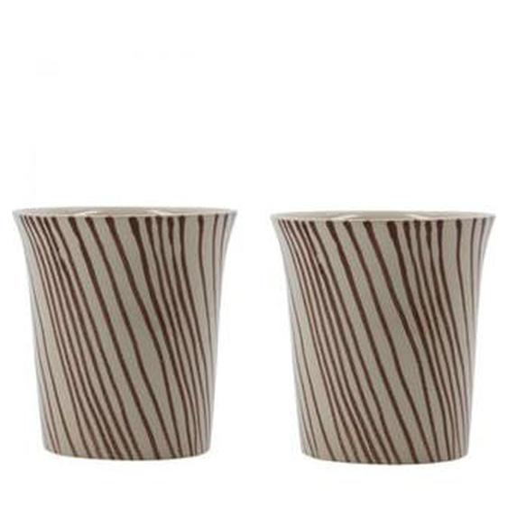 Lot de 2 tasses en grès Diva