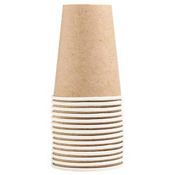 Lot de 20 - PRONAPPE 15 Gobelets en carton, 20 cl - Kraft