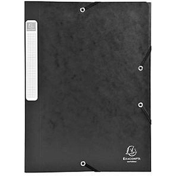 Lot de 25 - EXACOMPTA Boite de classement Cartobox Dos 25mm Carte lustrée - A4 - Noir