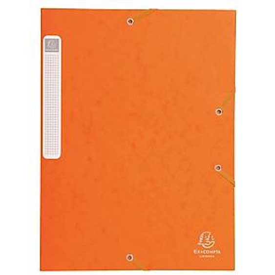 Lot de 25 - EXACOMPTA Boite de classement Cartobox Dos 25mm Carte lustrée - A4 - Orange