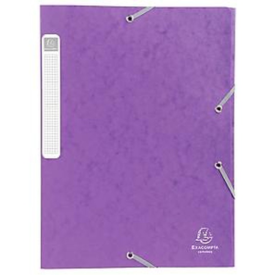 Lot de 25 - EXACOMPTA Boite de classement Cartobox Dos 25mm Carte lustrée - A4 - Violet