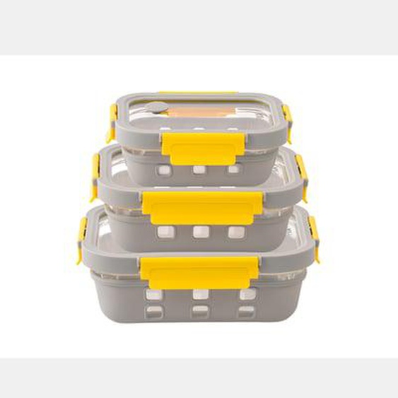 Lot de 3 boites alimentaires en verre - GlassShock