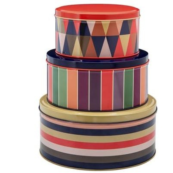 Lot de 3 boîtes en métal Klara