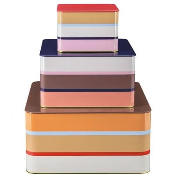 Lot de 3 boîtes en métal Zaza