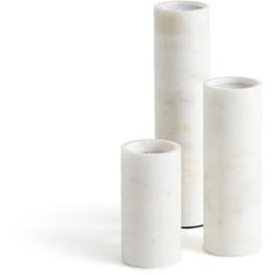 Lot de 3 bougeoirs en marbre, Scafi