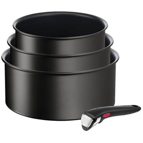 Lot de 3 casseroles Ingenio Eco Resist et poignée amovible