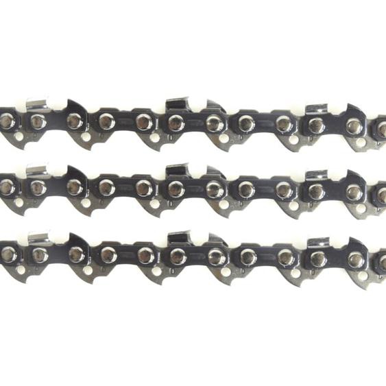 Nemura - Lot de 3 Chaînes de tronçonneuse - 50 Entraineurs - Pas 3/8LP - Jauge 0.50 (1.3mm) - Guide de 35 cm