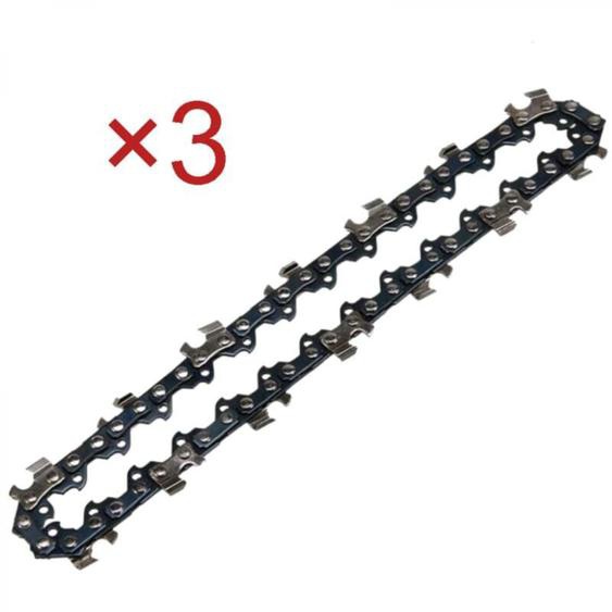 Lot de 3 Chaînes de Tronçonneuse pour Guide-Chaîne 45 cm (18) / Pas 3/8 / Jauge 1,5 mm / Gouges carrée / 72 Maillons, Pas de 325