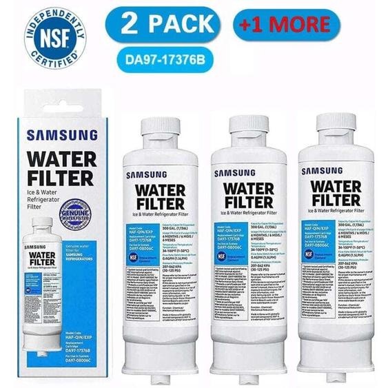 Lot de 3 filtres à eau de réfrigérateur de rechange pour Samsung DA97-17376B DA97-08006C haf-qin haf-qin/exp