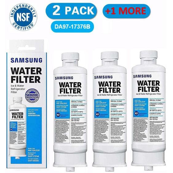Lot de 3 filtres à eau de réfrigérateur de rechange pour Samsung DA97-17376B DA97-08006C haf-qin haf-qin/exp