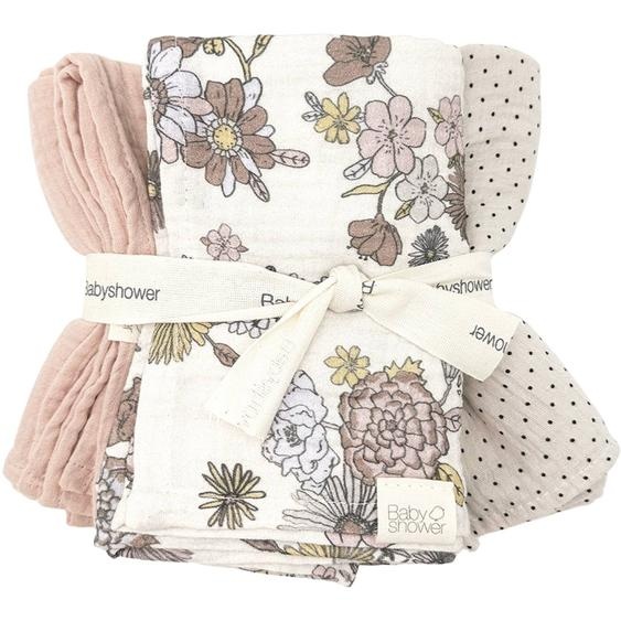 Lot De 3 Langes Bardot (70 X 70 Cm) Ecru, Rose, Jaune