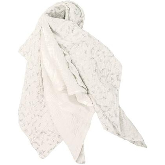 Lot De 3 Langes En Coton Bio Leafy Bunny Beige