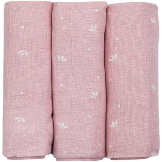 Lot De 3 Langes Pour Bébé Rose