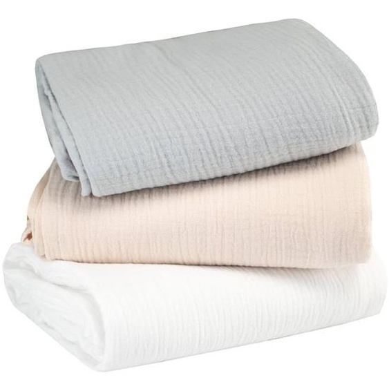 Lot De 3 Maxi Langes En Gaze De Coton Multicolore