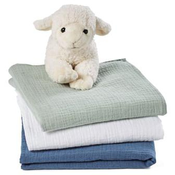 Lot de 3 maxi langes gaze de coton, Kumla