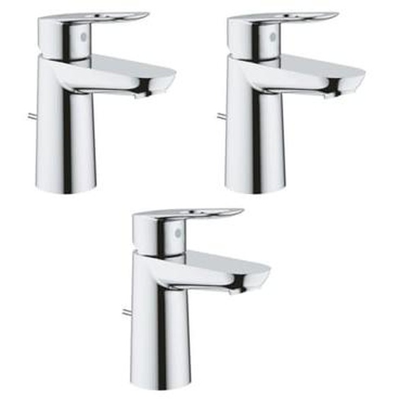 Lot de 3 Mitigeurs lavabo BauLoop Taille S