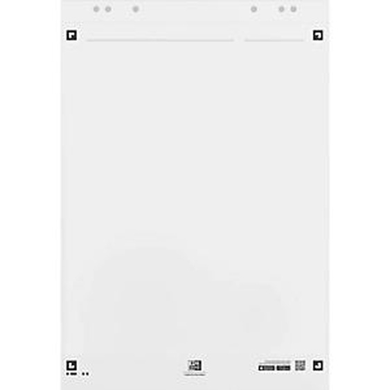 Lot de 3 - OXFORD Bloc pour les réunions SMARTCHART connecté 20 feuilles unies. Format 65x100cm