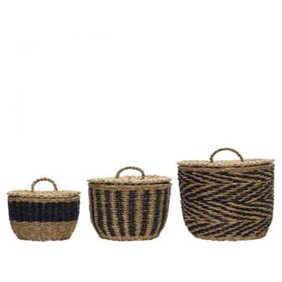 Lot de 3 paniers de rangement Cesto