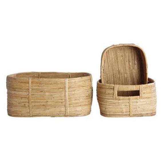 Lot de 3 paniers longs Chaka