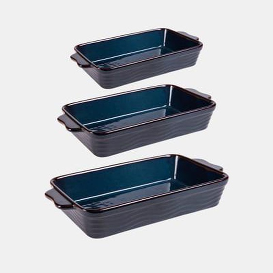 Lot de 3 plats à four