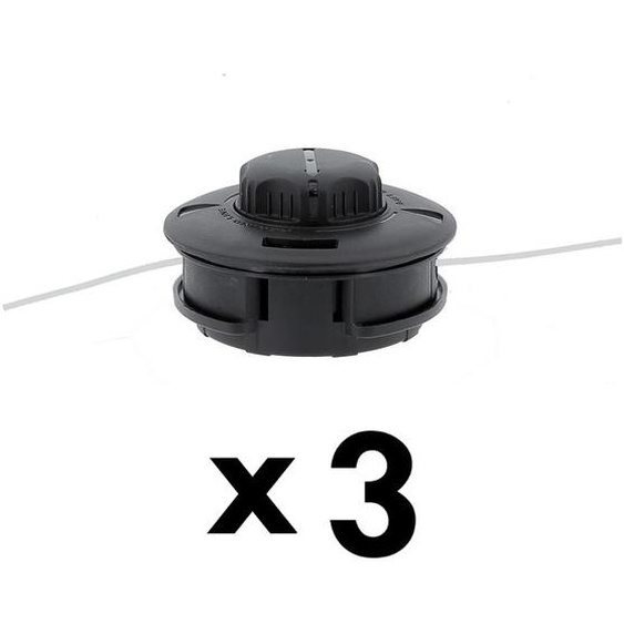 Gt Garden - Lot de 3 têtes fils professionnelles pour débroussailleuse et multifonction 4 en 1