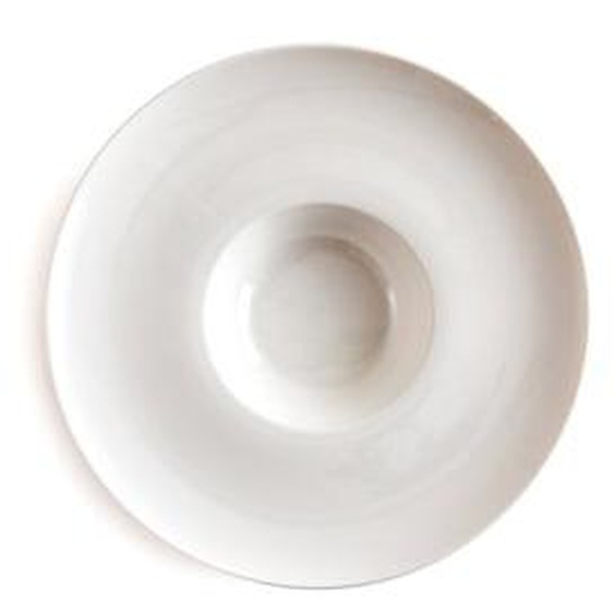 Lot de 4 assiettes à risotto porcelaine, Gabin