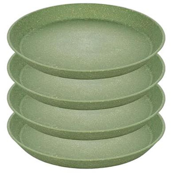 Lot de 4 assiettes Bio ciecular Connect Ø20,5 cm vertes