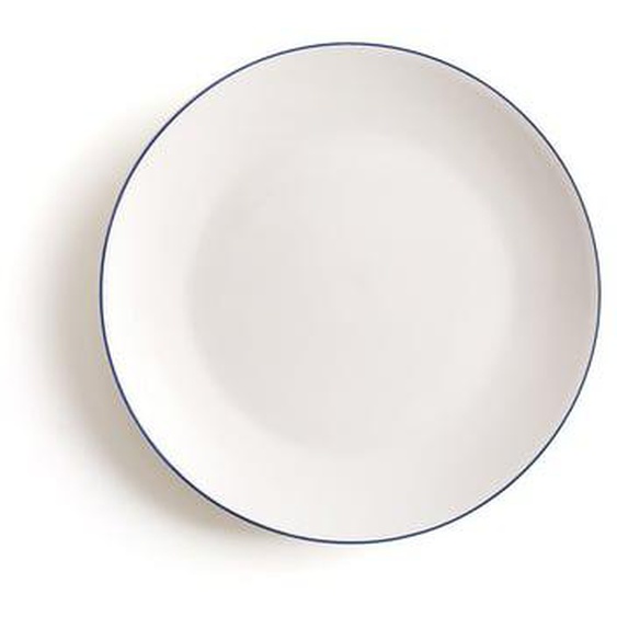 Lot de 4 assiettes plates porcelaine, Malo