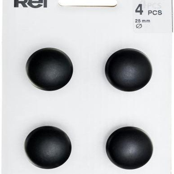 Lot de 4 boutons de meuble Rond zamak peint H.24 x l.25 x P.25 mm