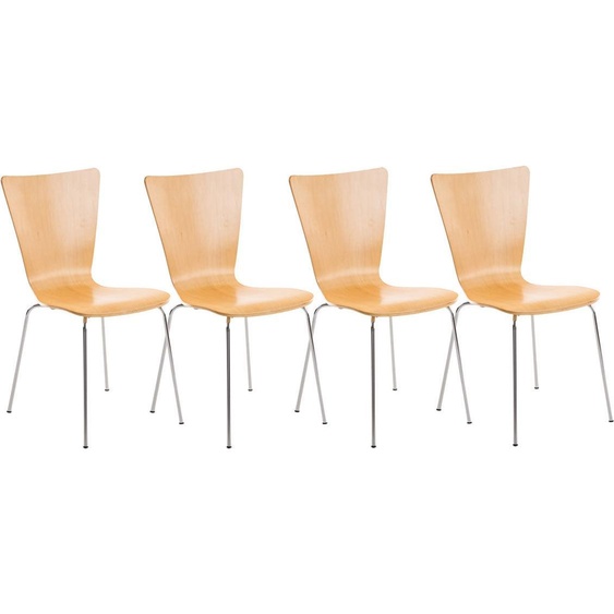 lot de 4 chaises visiteurs Aaron